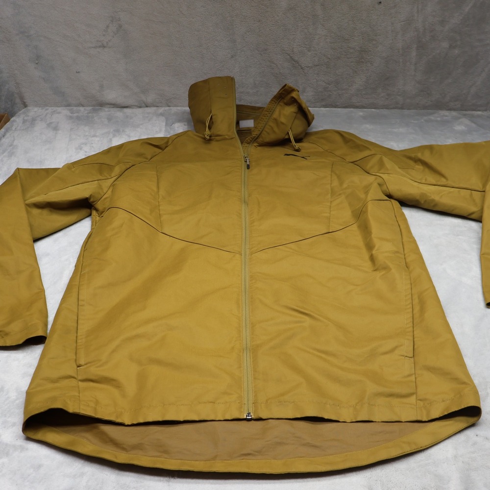 Puma Jacket Mens XL Yellow Windbreaker Gorpcore Streetwear Casual Lightweight